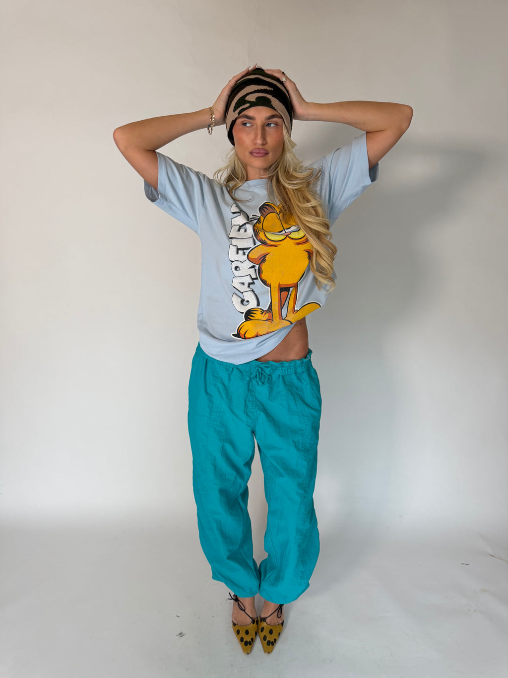 VINTAGE TURQUOISE PARACHUTE JOGGERS