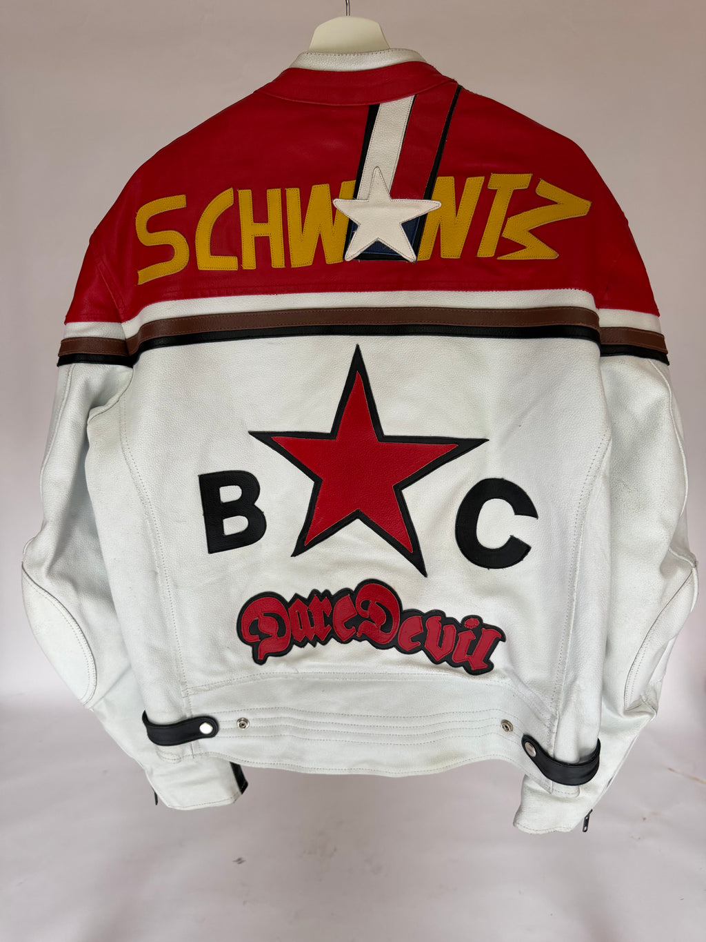 VINTAGE MOTORBIKE RACING LEATHER JACKET