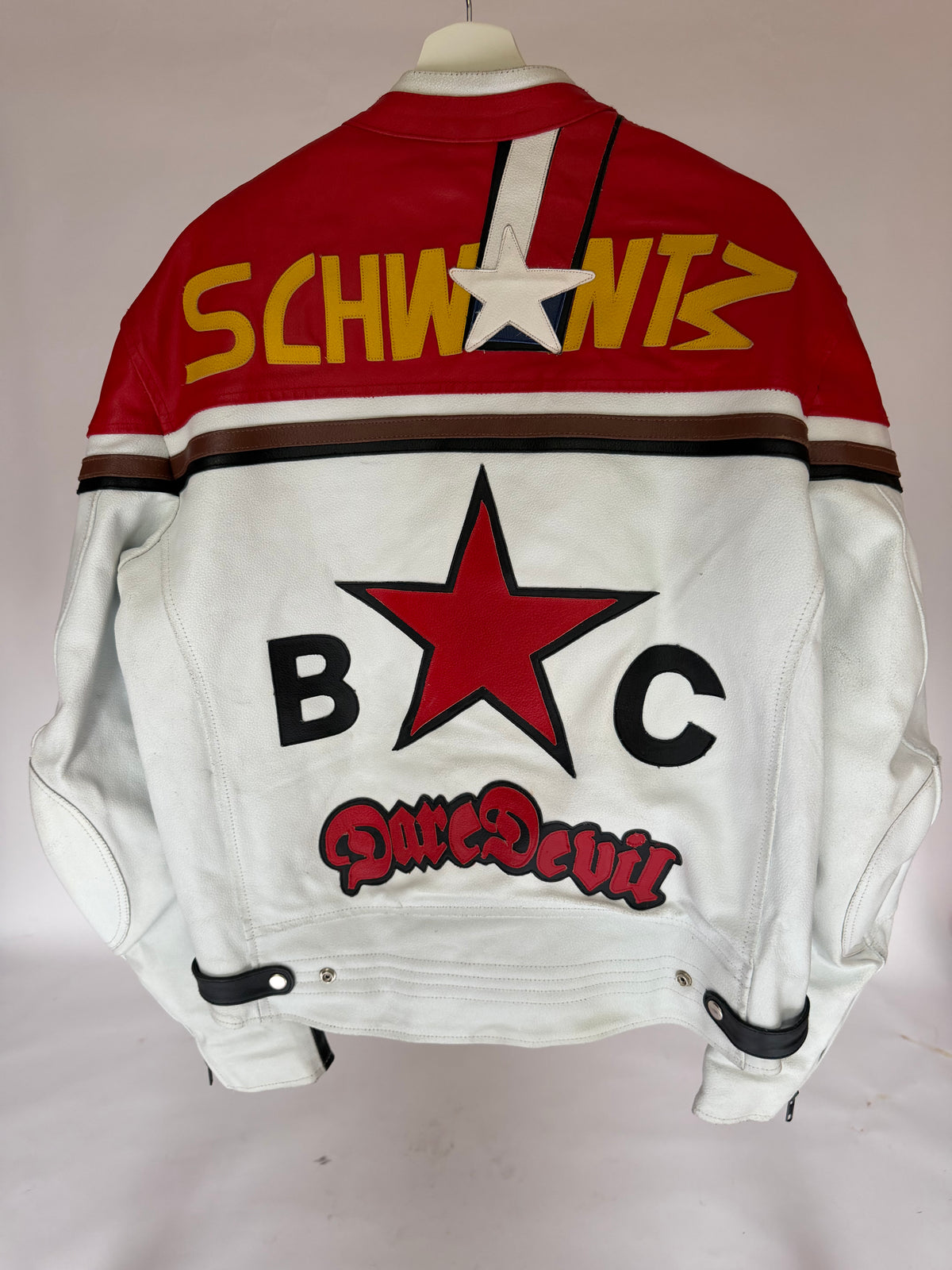 VINTAGE MOTORBIKE RACING LEATHER JACKET