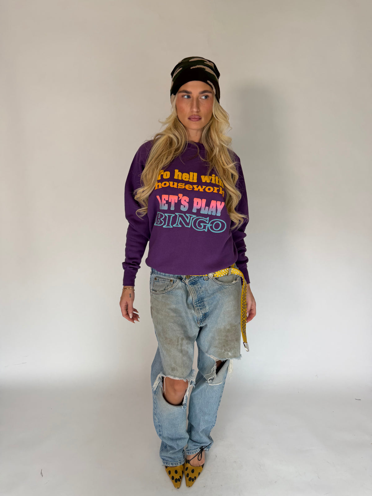 VINTAGE LET’S PLAY BINGO SWEATSHIRT