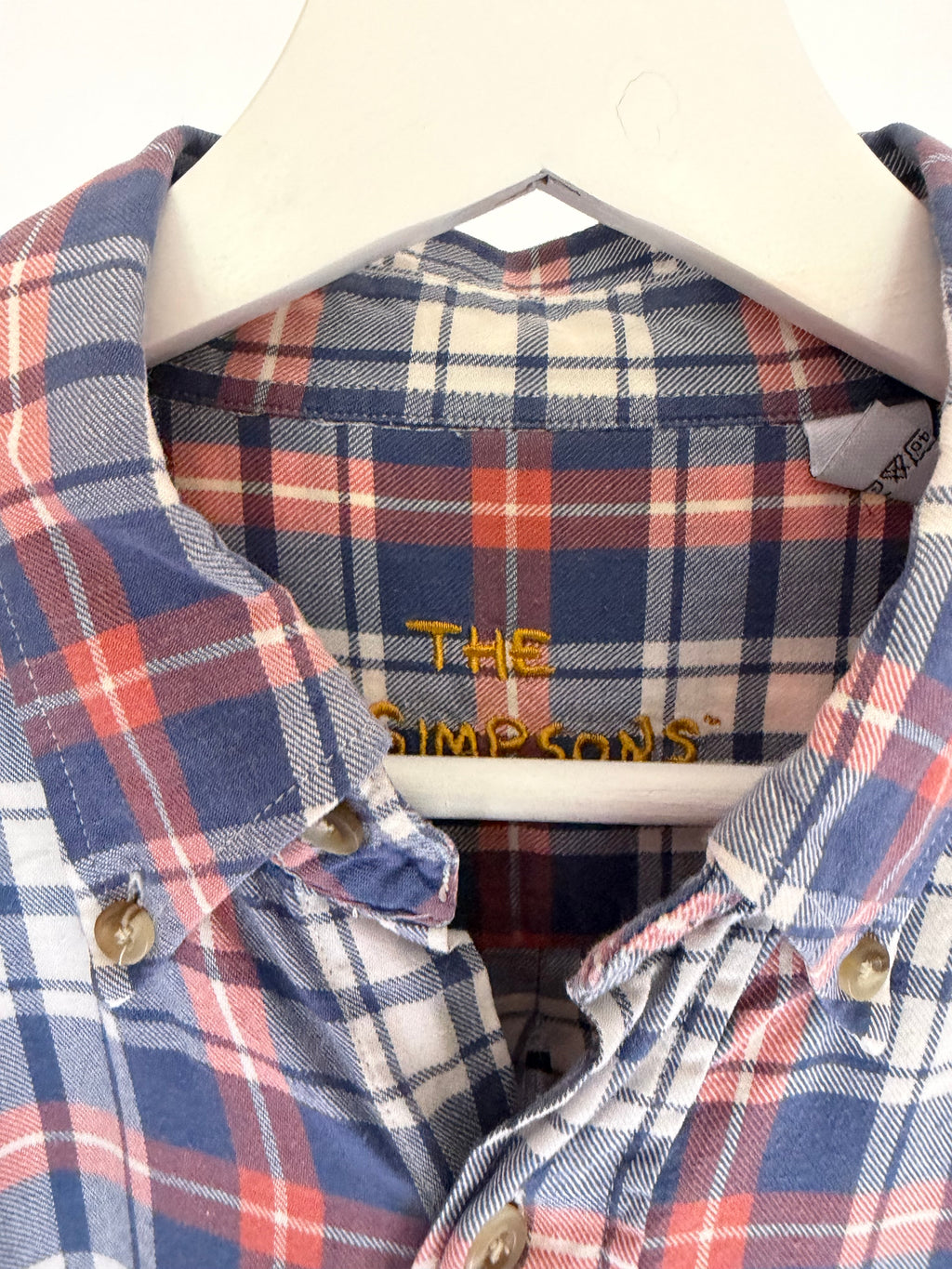 VINTAGE THE SIMPSONS PLAID SHIRT