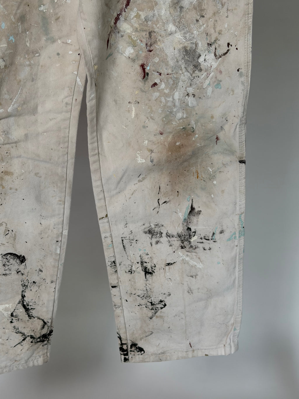 VINTAGE WHITE PAINT SPLATTER WORKWEAR JEANS