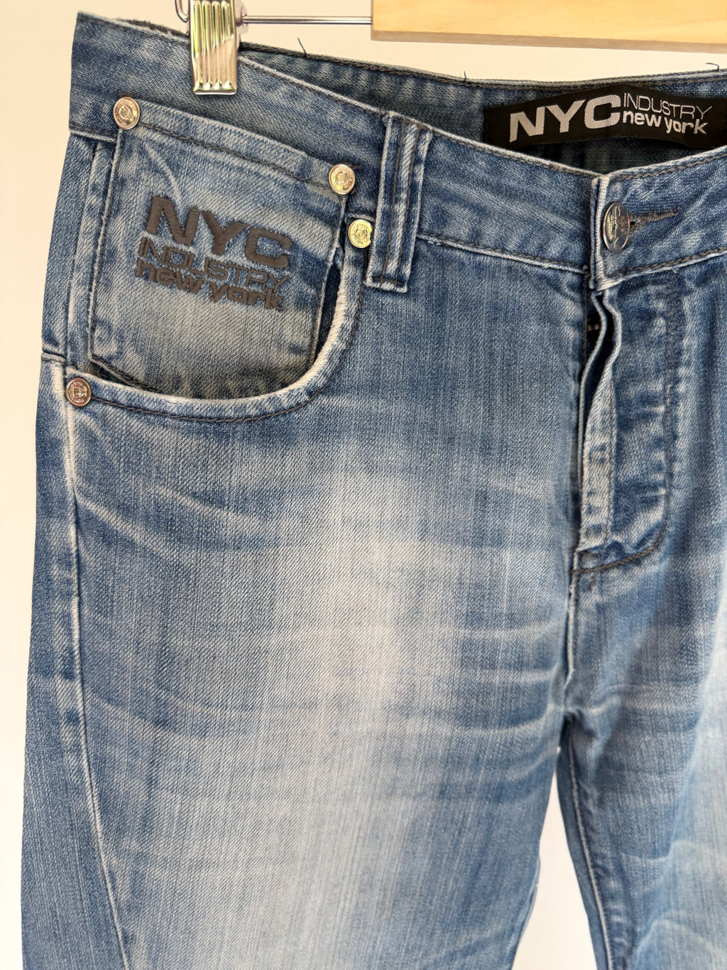VINTAGE NYC PATCHWORK DENIM JEANS
