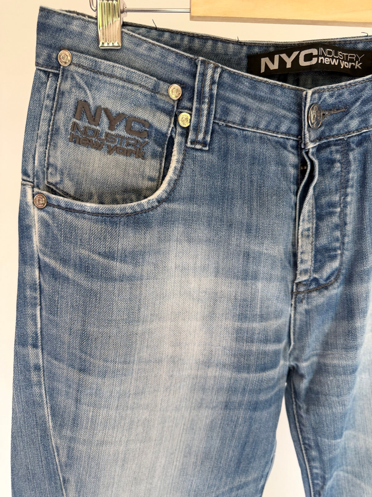 VINTAGE NYC PATCHWORK DENIM JEANS