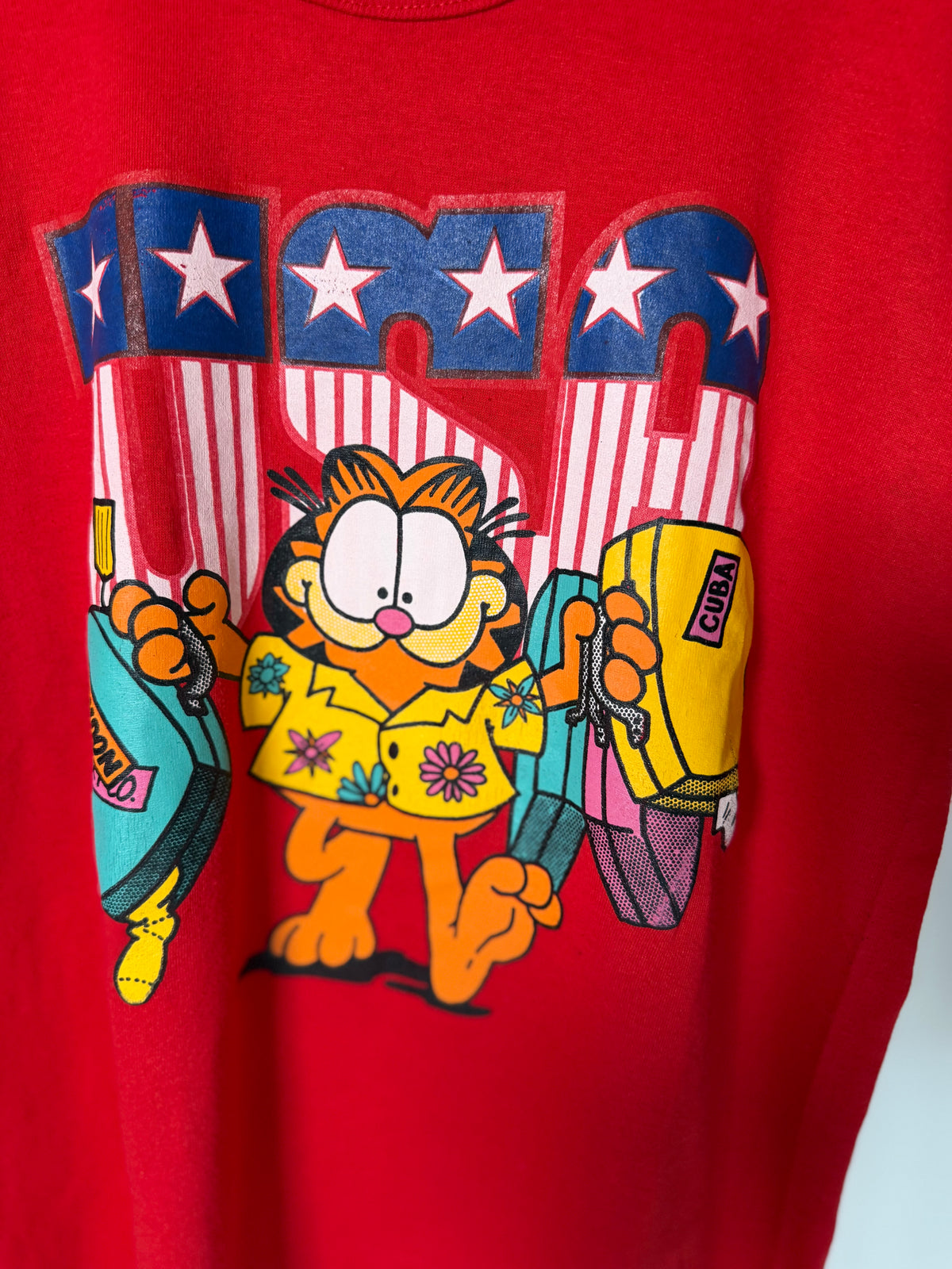 VINTAGE GARFIELD USA GRAPHIC TEE