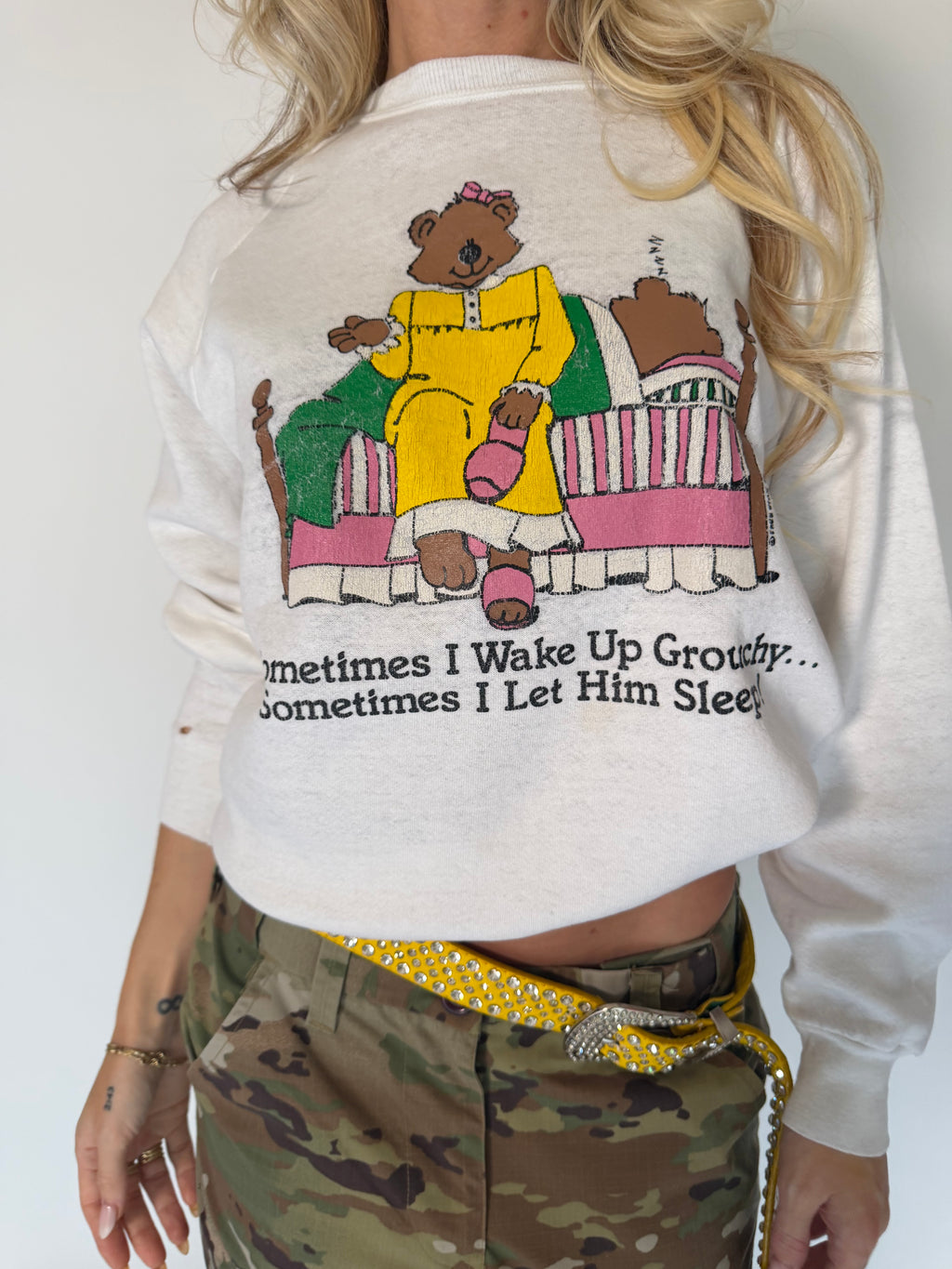 VINTAGE MR. GROUCHY BEAR SWEATSHIRT