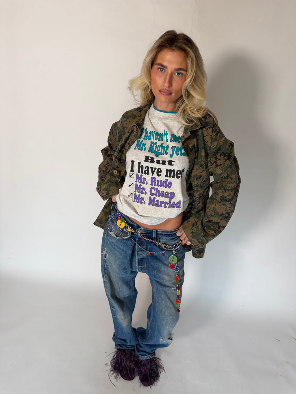 VINTAGE DIGITAL CAMOUFLAGE UTILITY JACKET