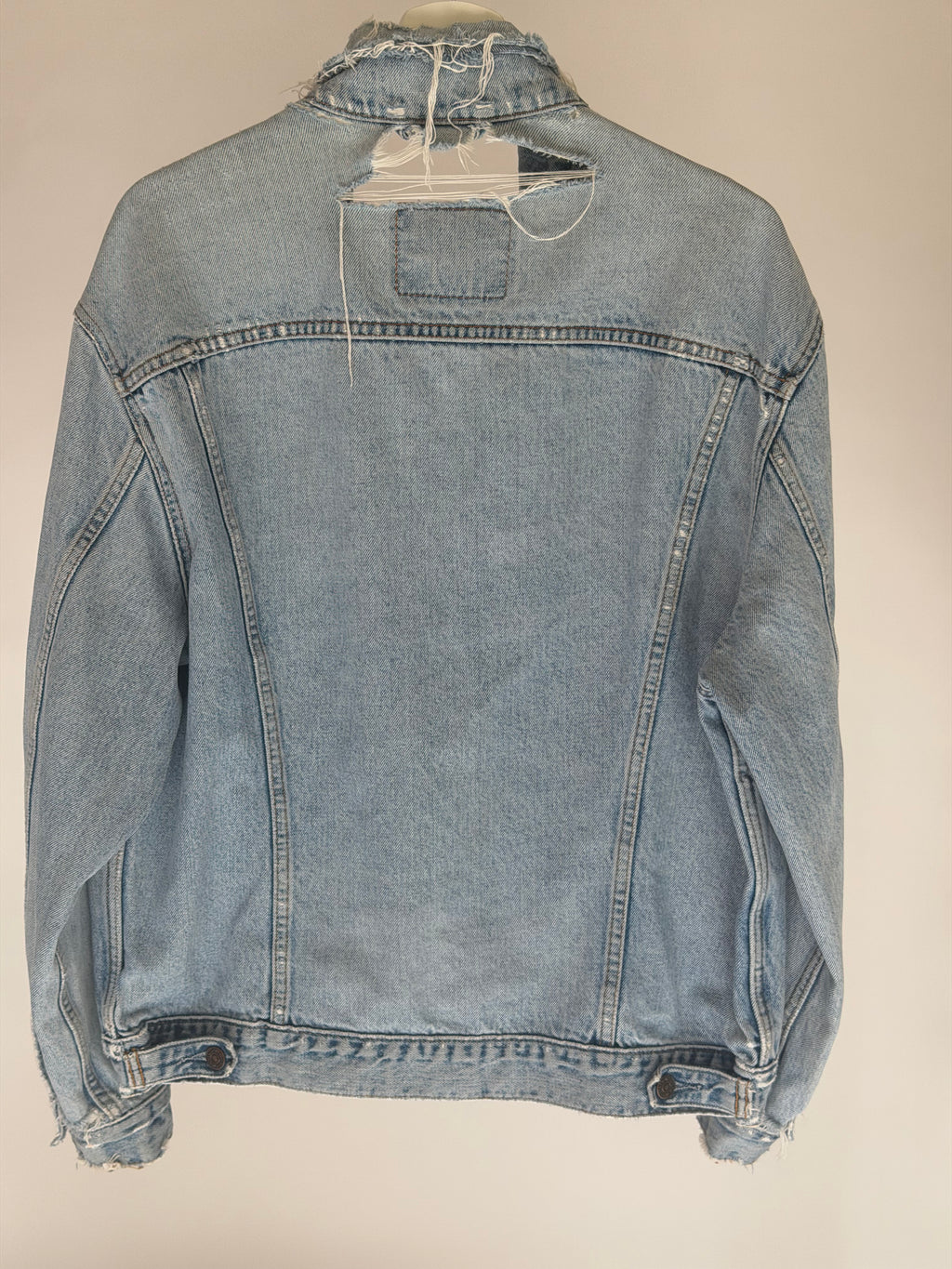 CUSTOMIZED DISTRESSED LEVI’S DENIM JACKET