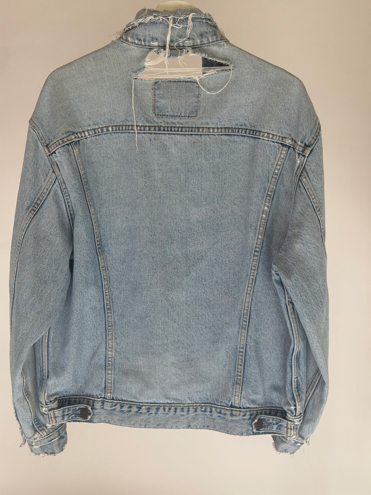 CUSTOMIZED DISTRESSED LEVI’S DENIM JACKET