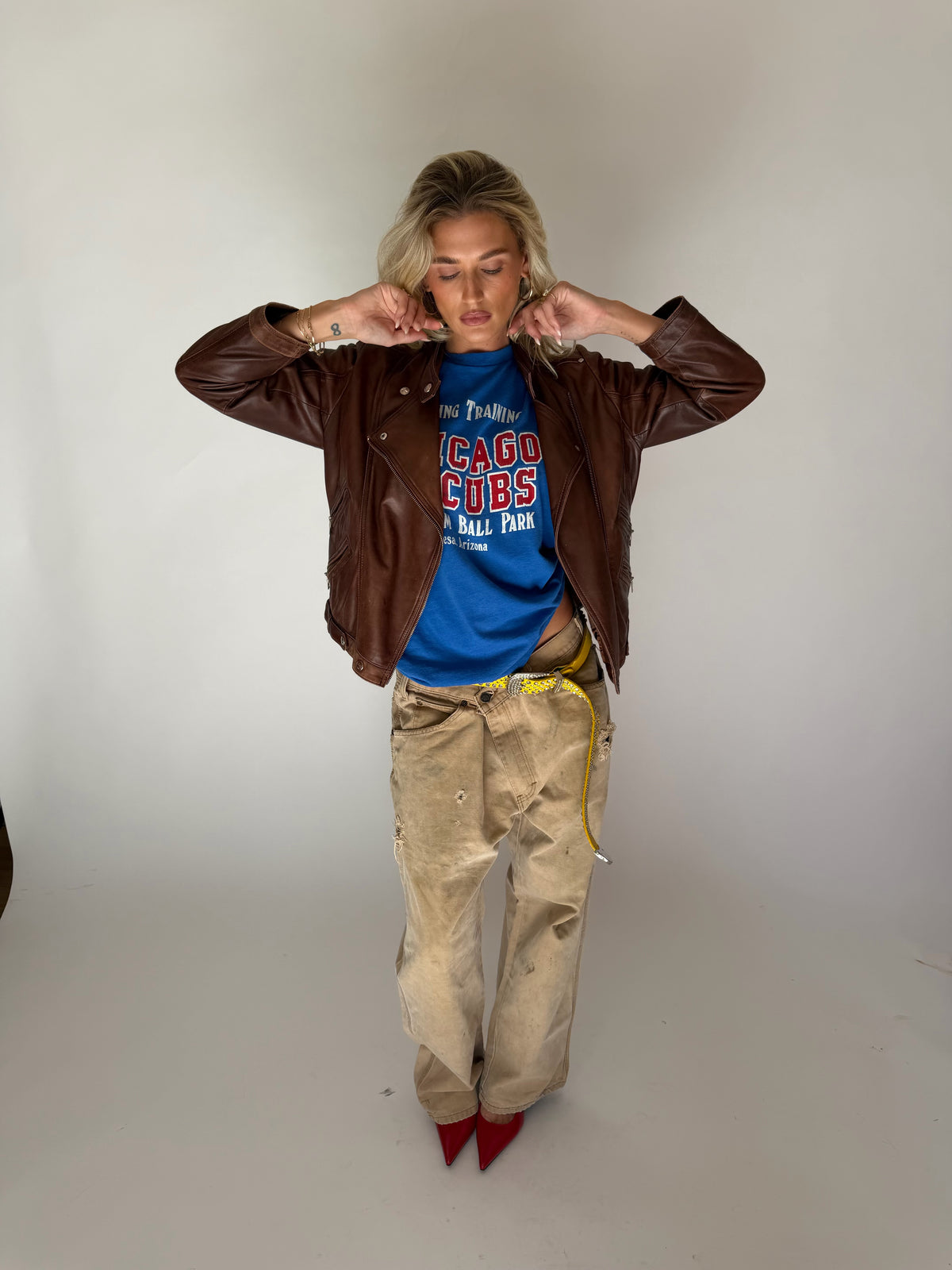 VINTAGE BROWN LEATHER JACKET
