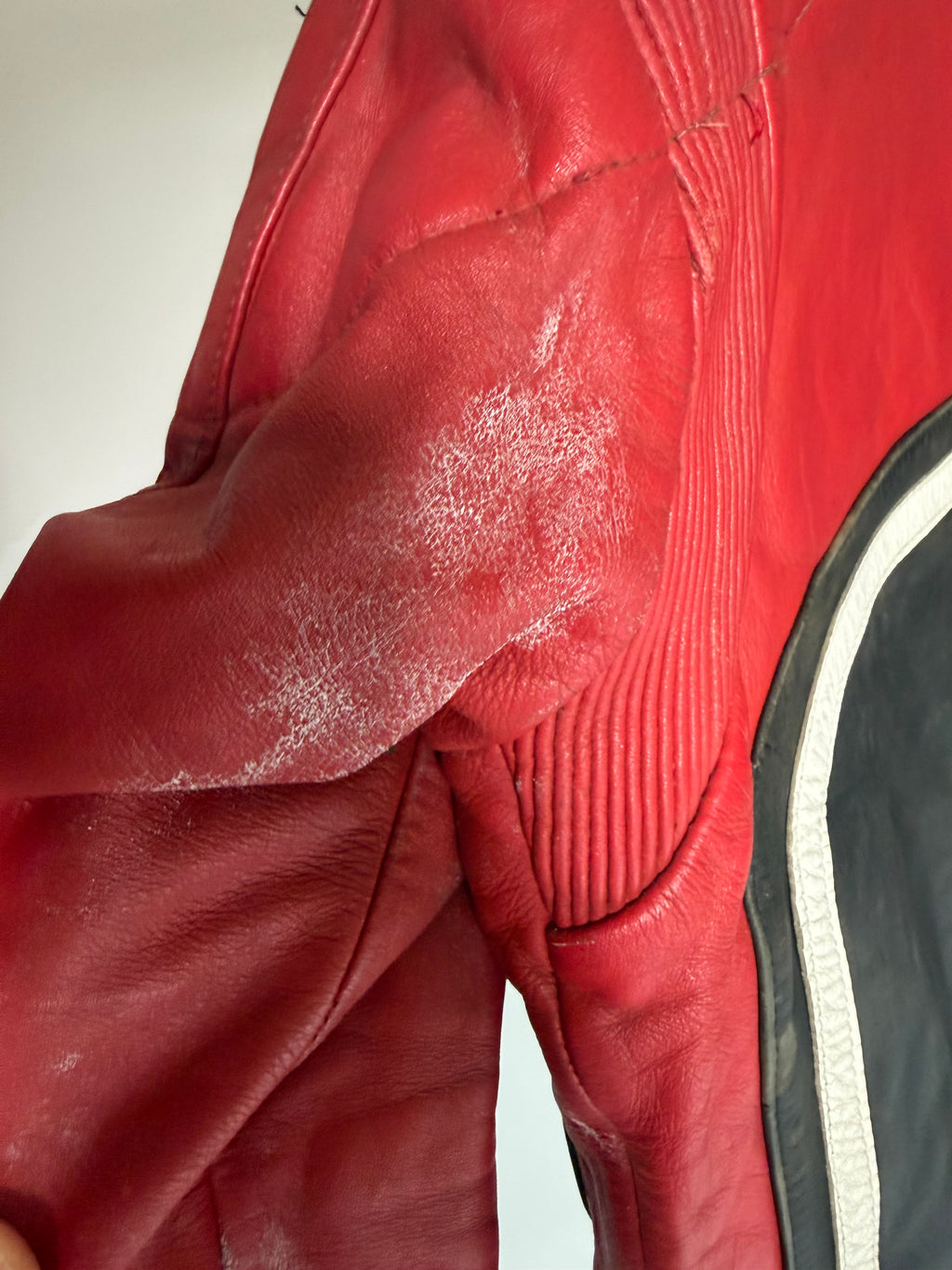 VINTAGE LEATHER MOTORCYCLE BIKER JACKET