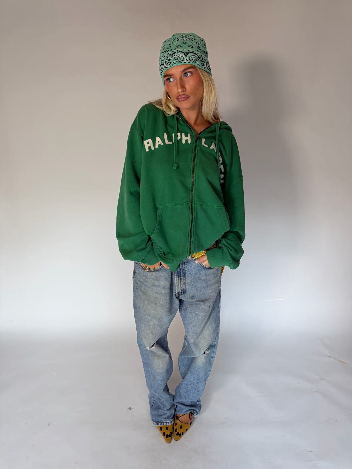 VINTAGE RALPH LAUREN ZIP-UP HOODIE
