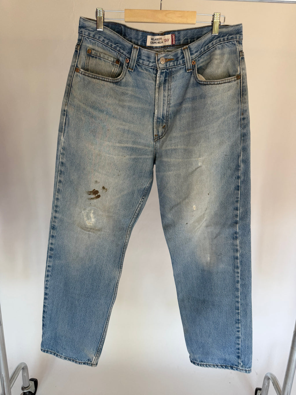 VINTAGE LEVI’S 550 PAINT JEANS