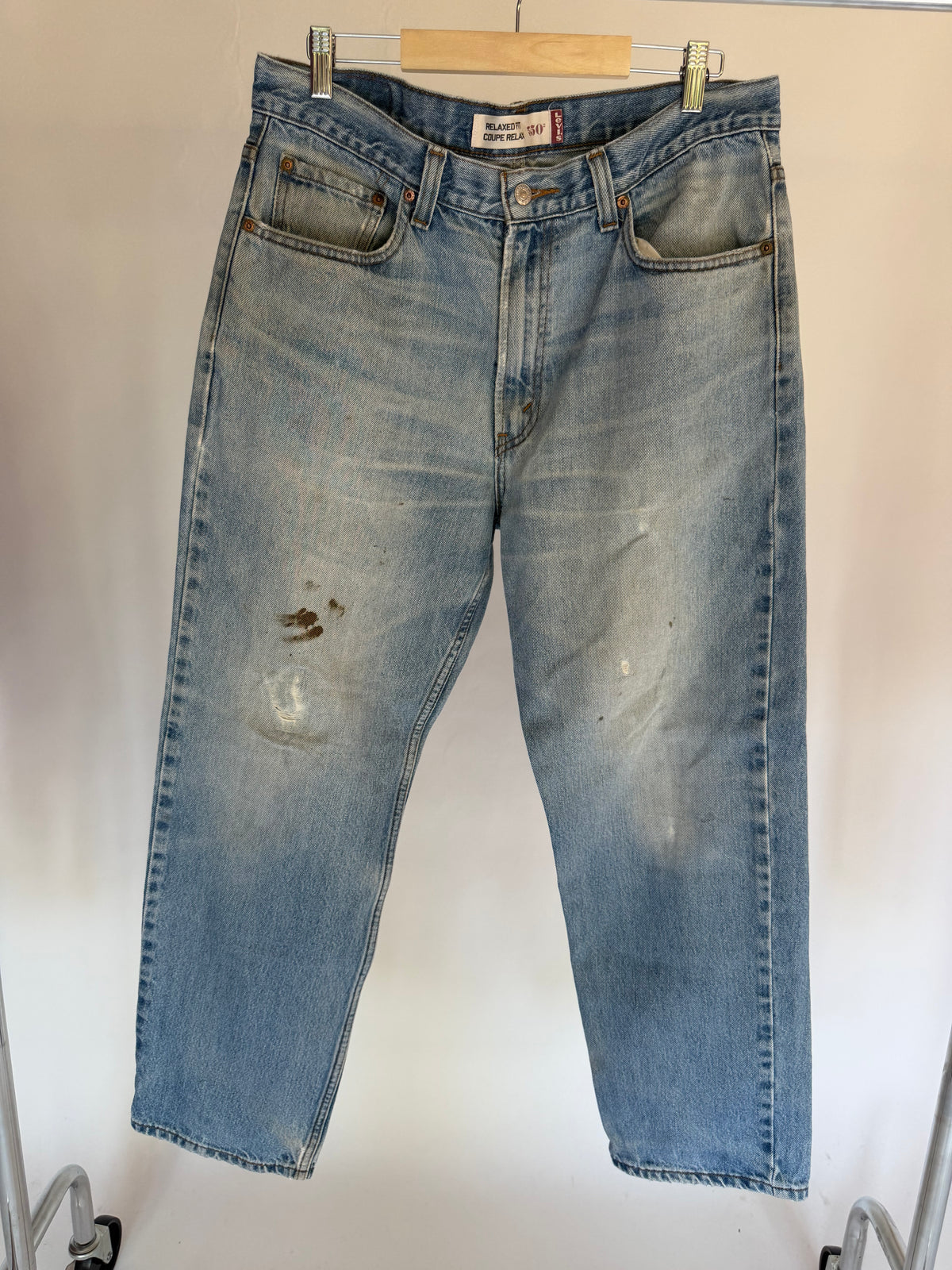 VINTAGE LEVI’S 550 PAINT JEANS