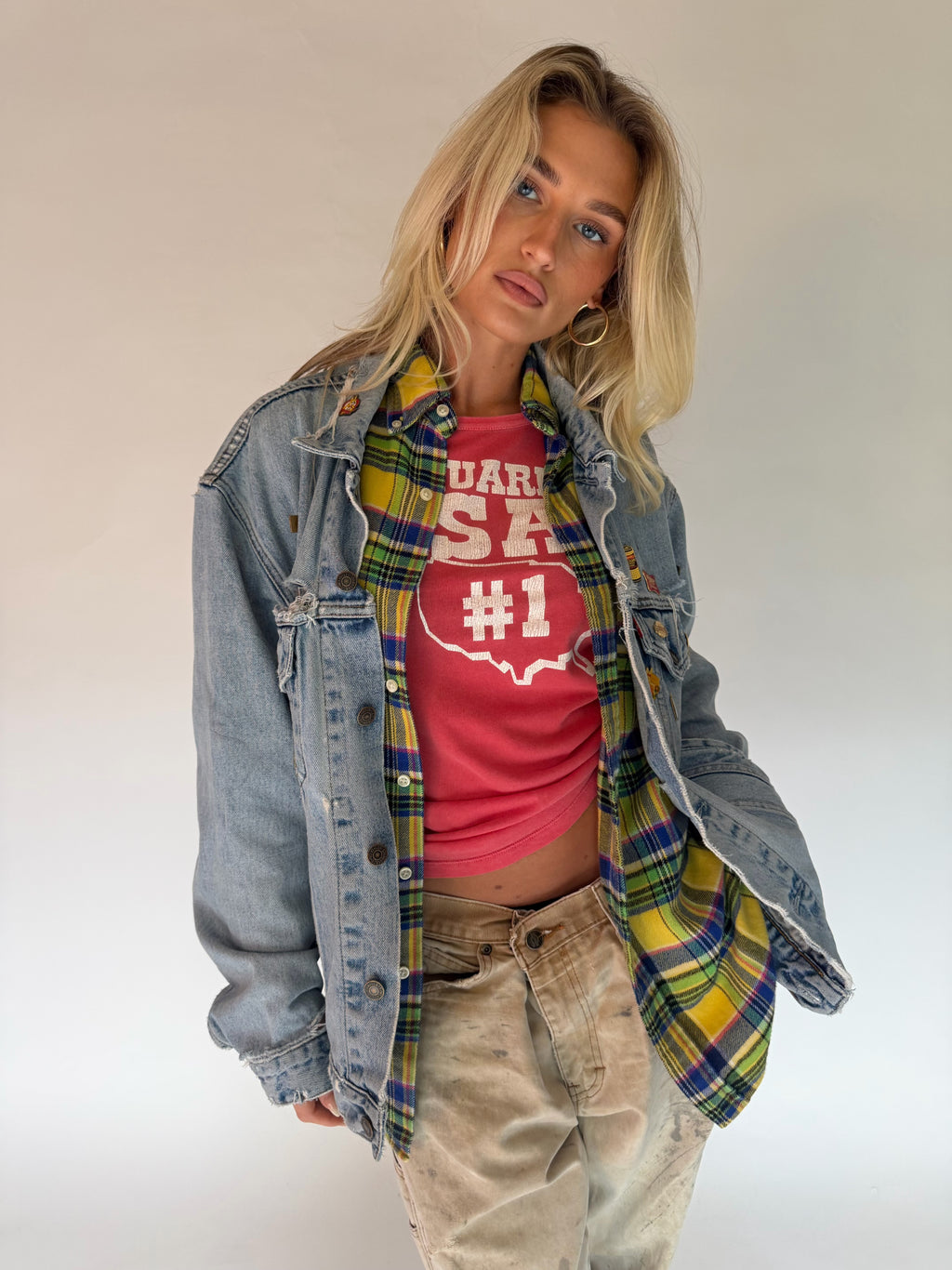 VINTAGE RALPH LAUREN PLAID FLANNEL SHIRT