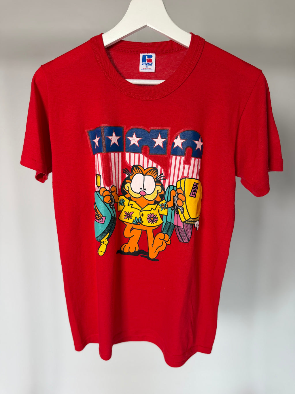 VINTAGE GARFIELD USA GRAPHIC TEE
