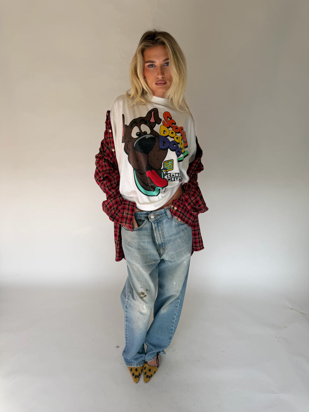 VINTAGE RED PLAID FLANNEL