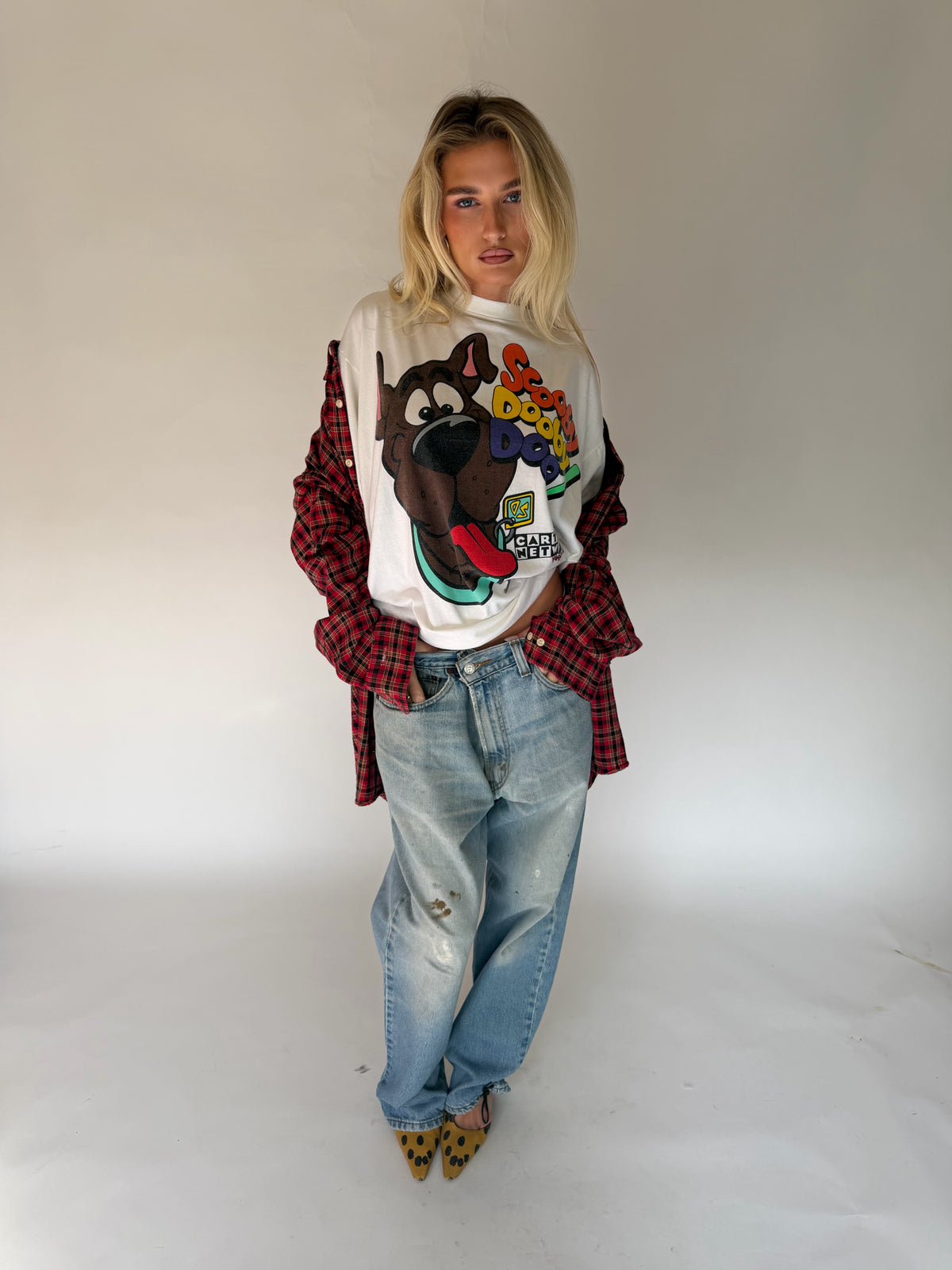 VINTAGE RED PLAID FLANNEL