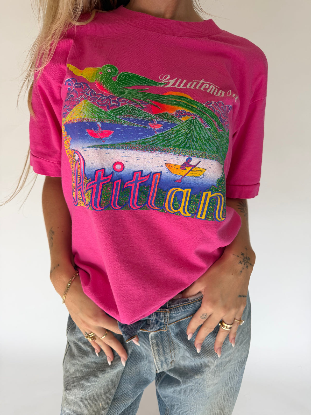 VINTAGE PINK GUATEMALA SINGLE STITCH TEE