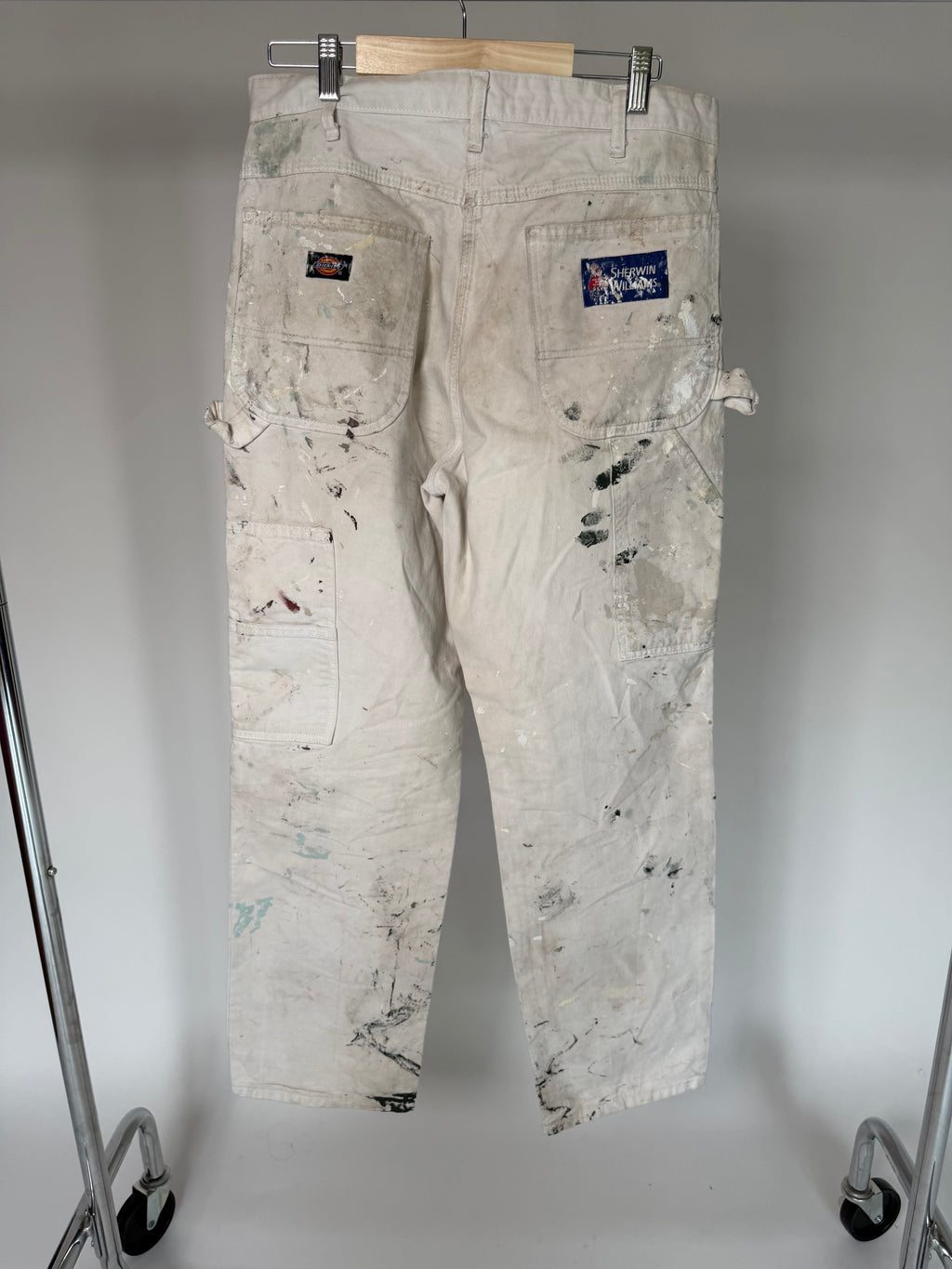 VINTAGE WHITE PAINT SPLATTER WORKWEAR JEANS