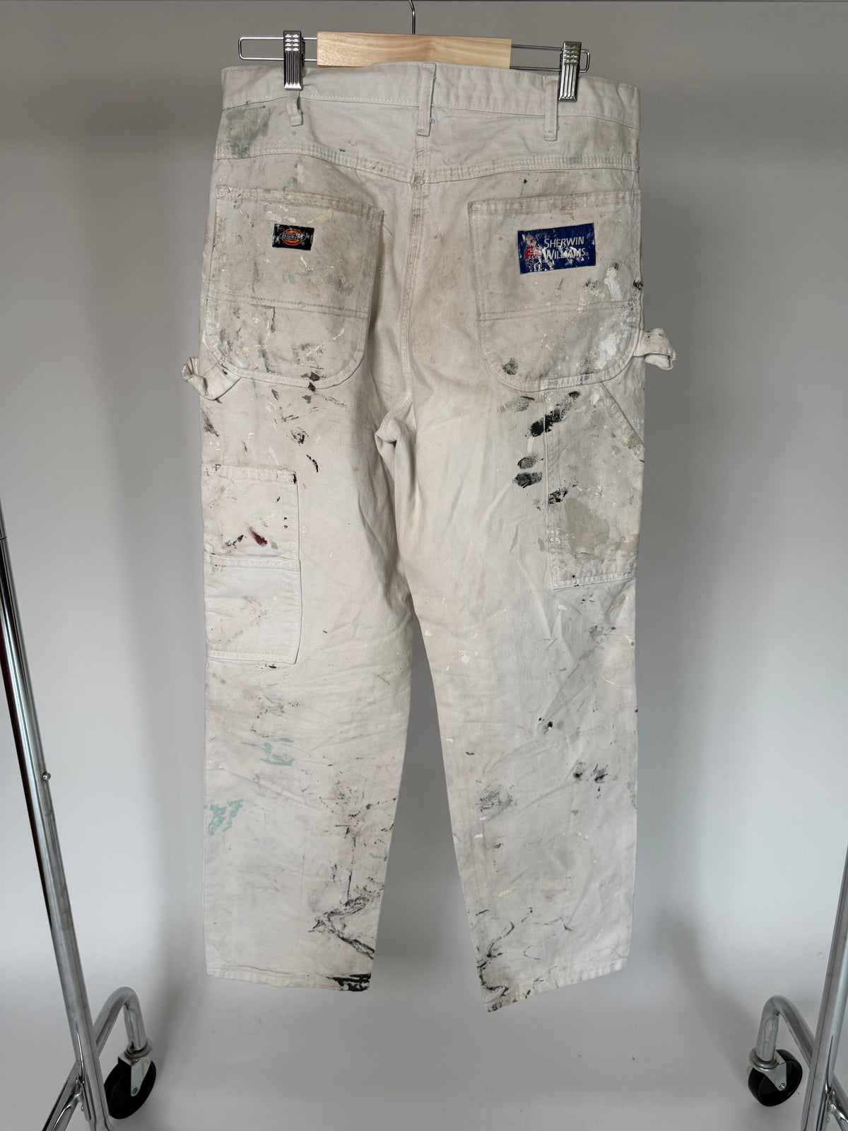 VINTAGE WHITE PAINT SPLATTER WORKWEAR JEANS