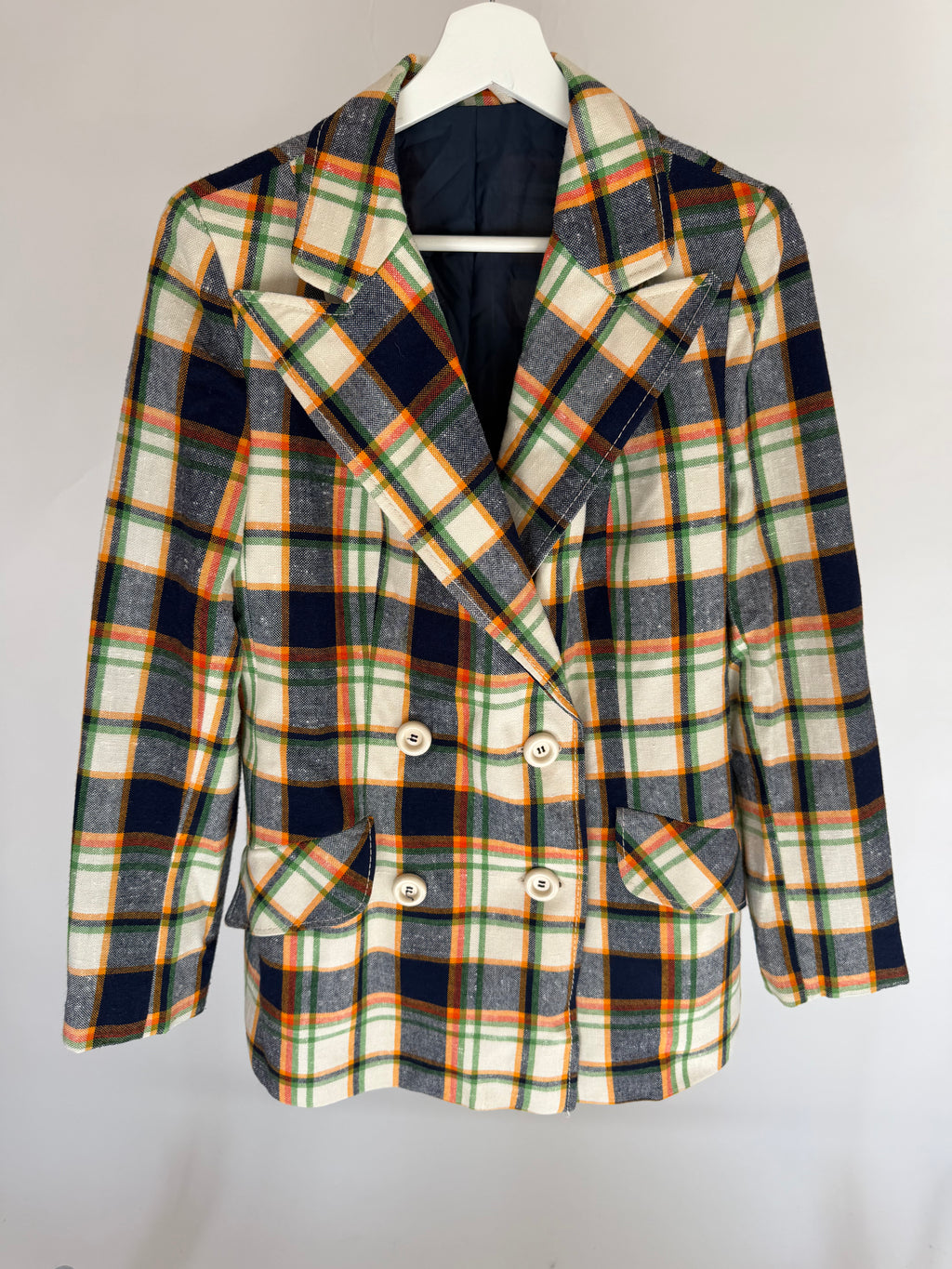 VINTAGE PLAID BLAZER