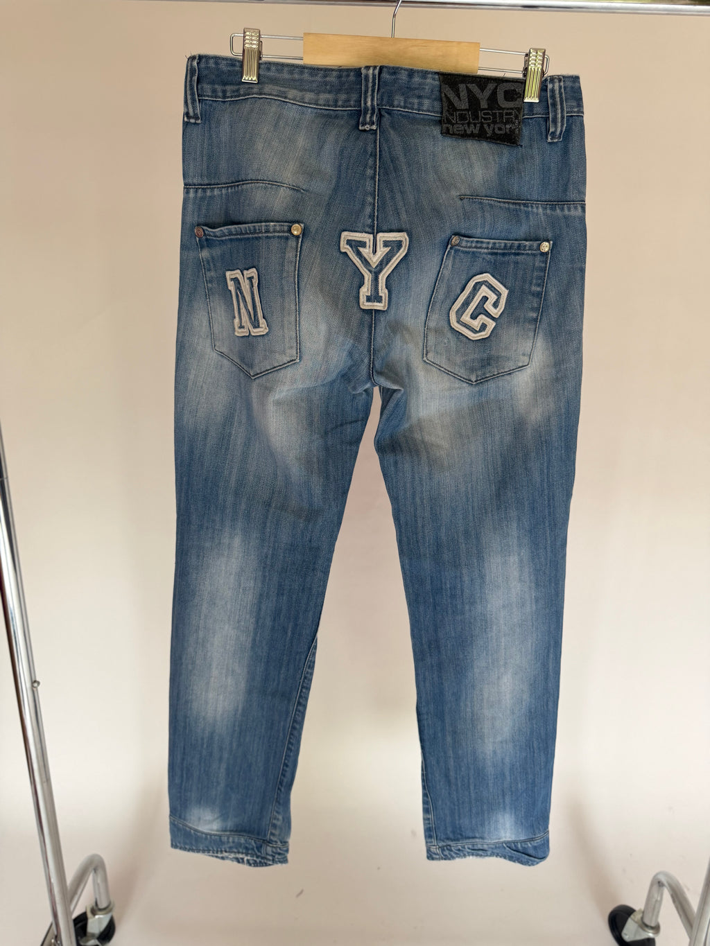 VINTAGE NYC PATCHWORK DENIM JEANS