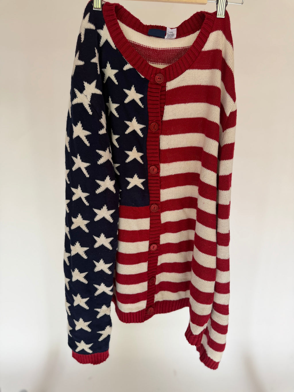 VINTAGE USA FLAG KNIT CARDIGAN