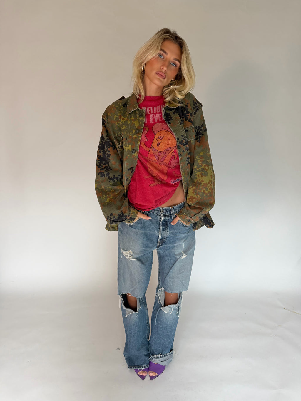 VINTAGE CAMO MILITARY JACKET