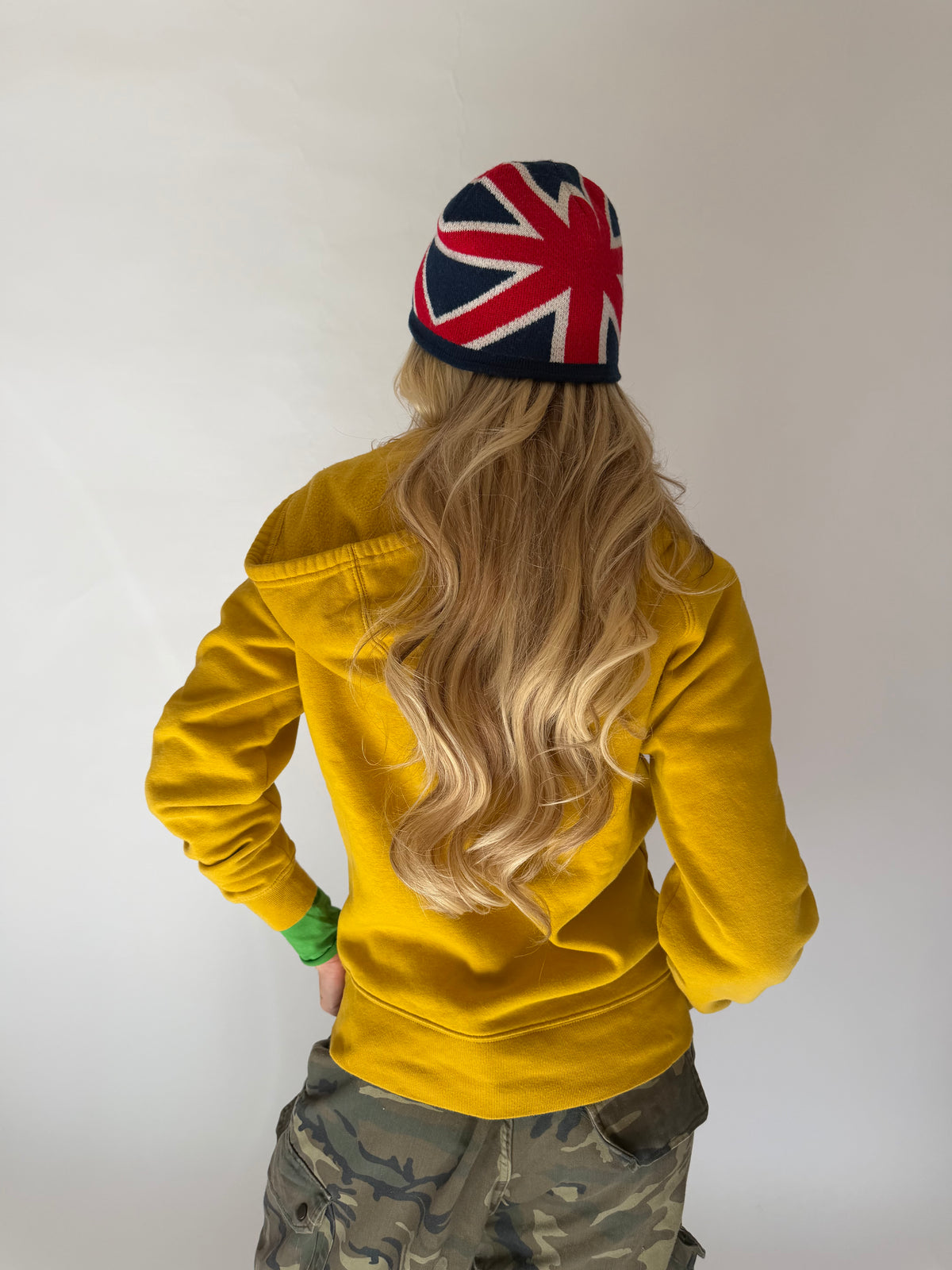 VINTAGE YELLOW GAP ZIP HOODIE