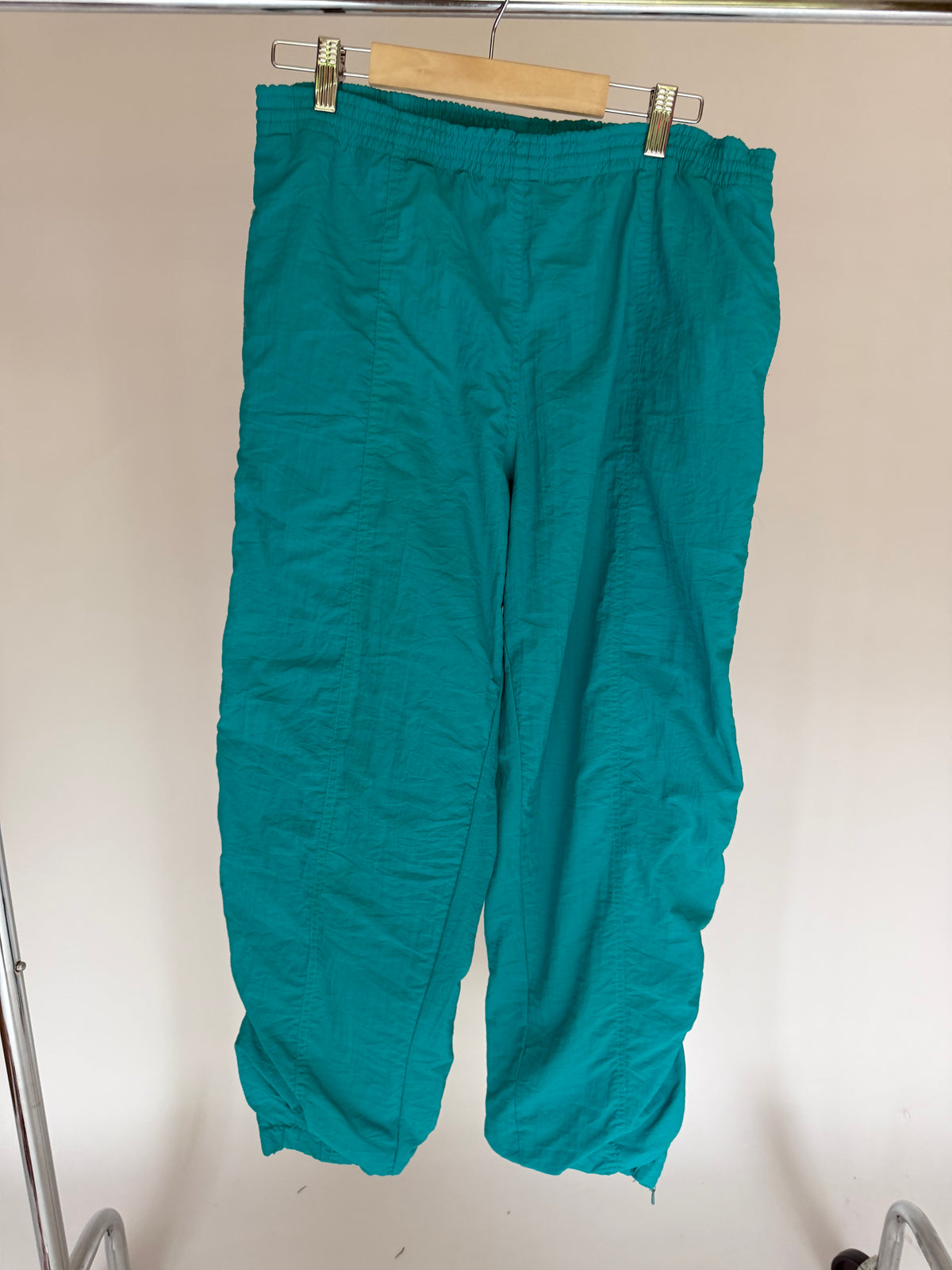 VINTAGE TURQUOISE PARACHUTE JOGGERS