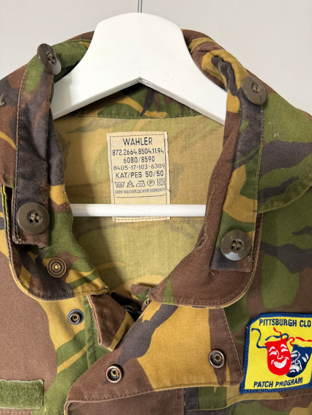 VINTAGE CUSTOMIZED CAMO PATCH JACKET