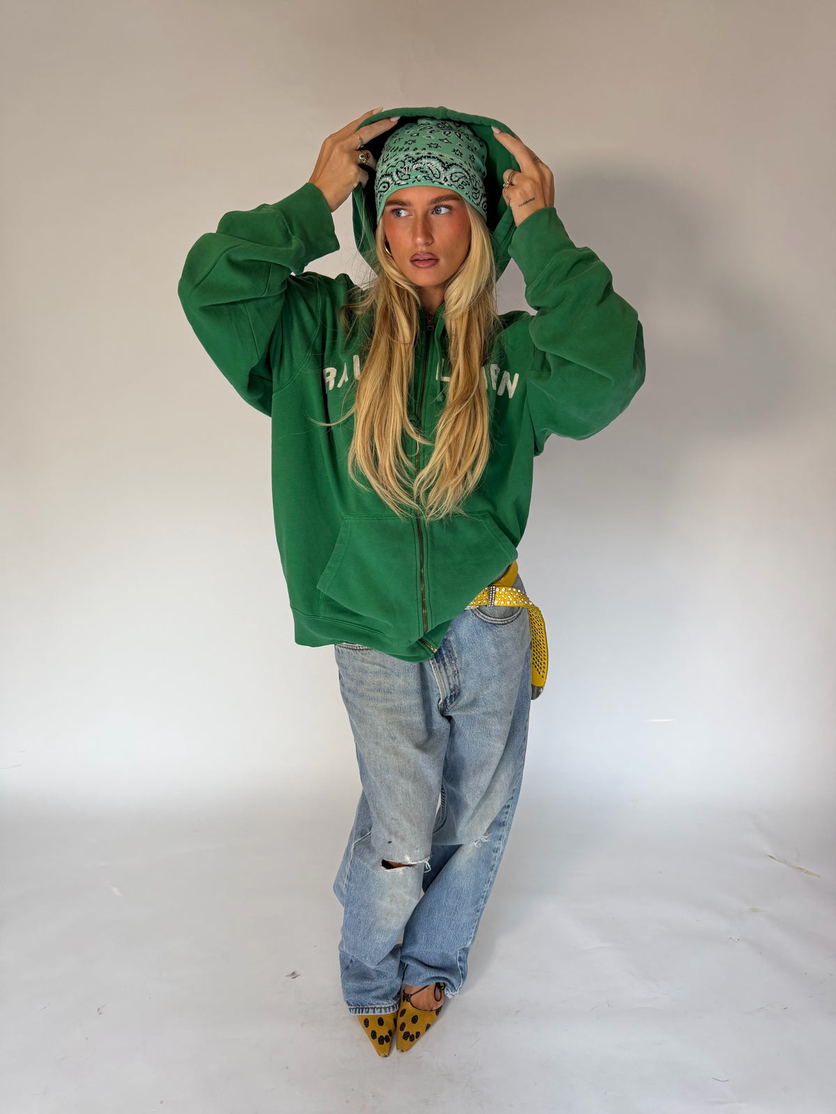 VINTAGE RALPH LAUREN ZIP-UP HOODIE