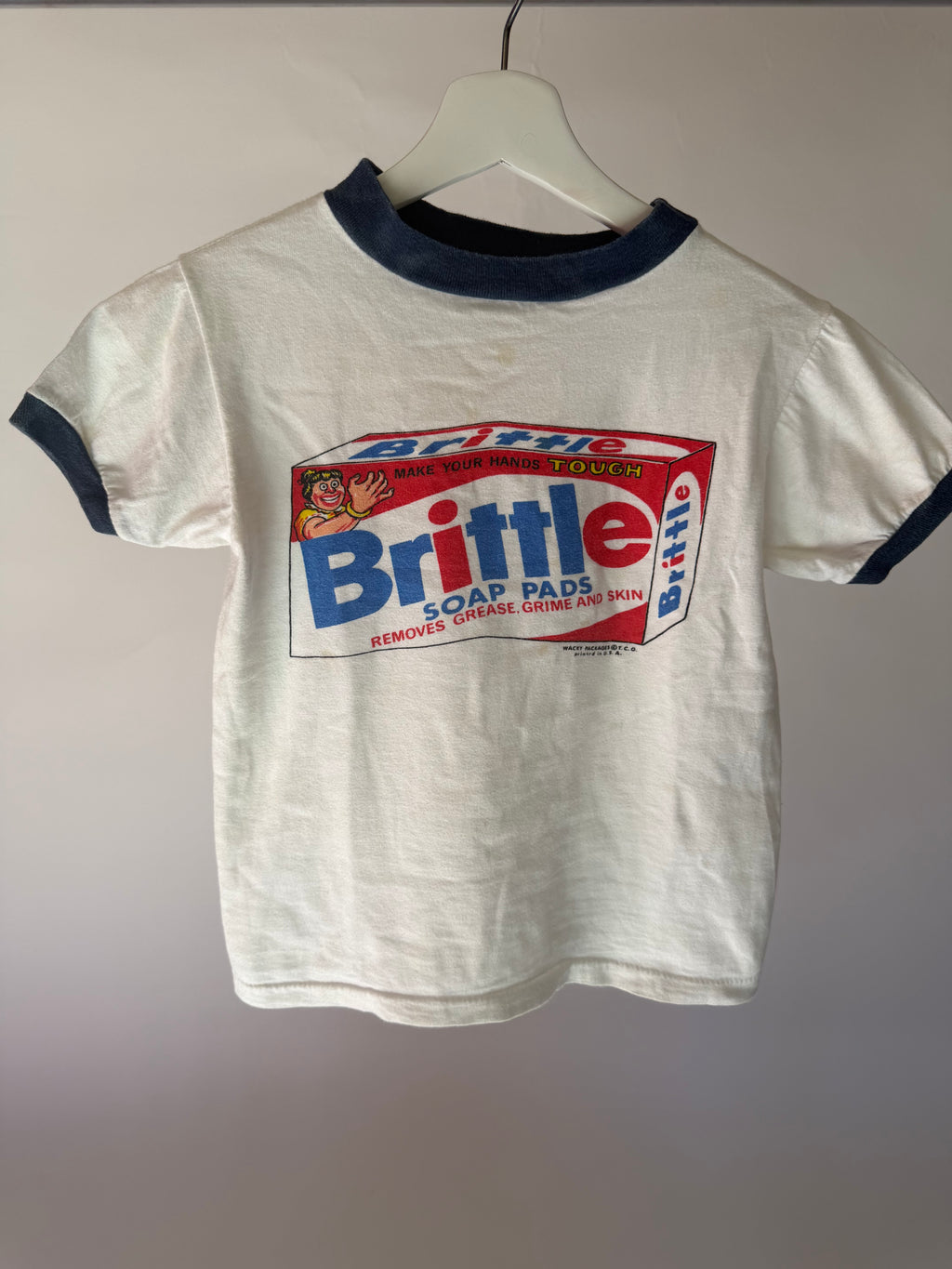 VINTAGE BRITTLE SOAP PADS RINGER TEE