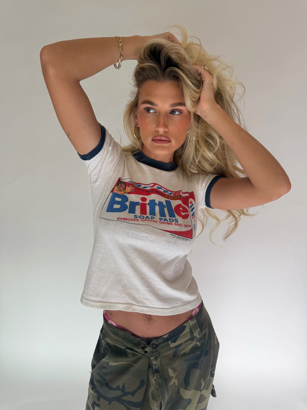 VINTAGE BRITTLE SOAP PADS RINGER TEE