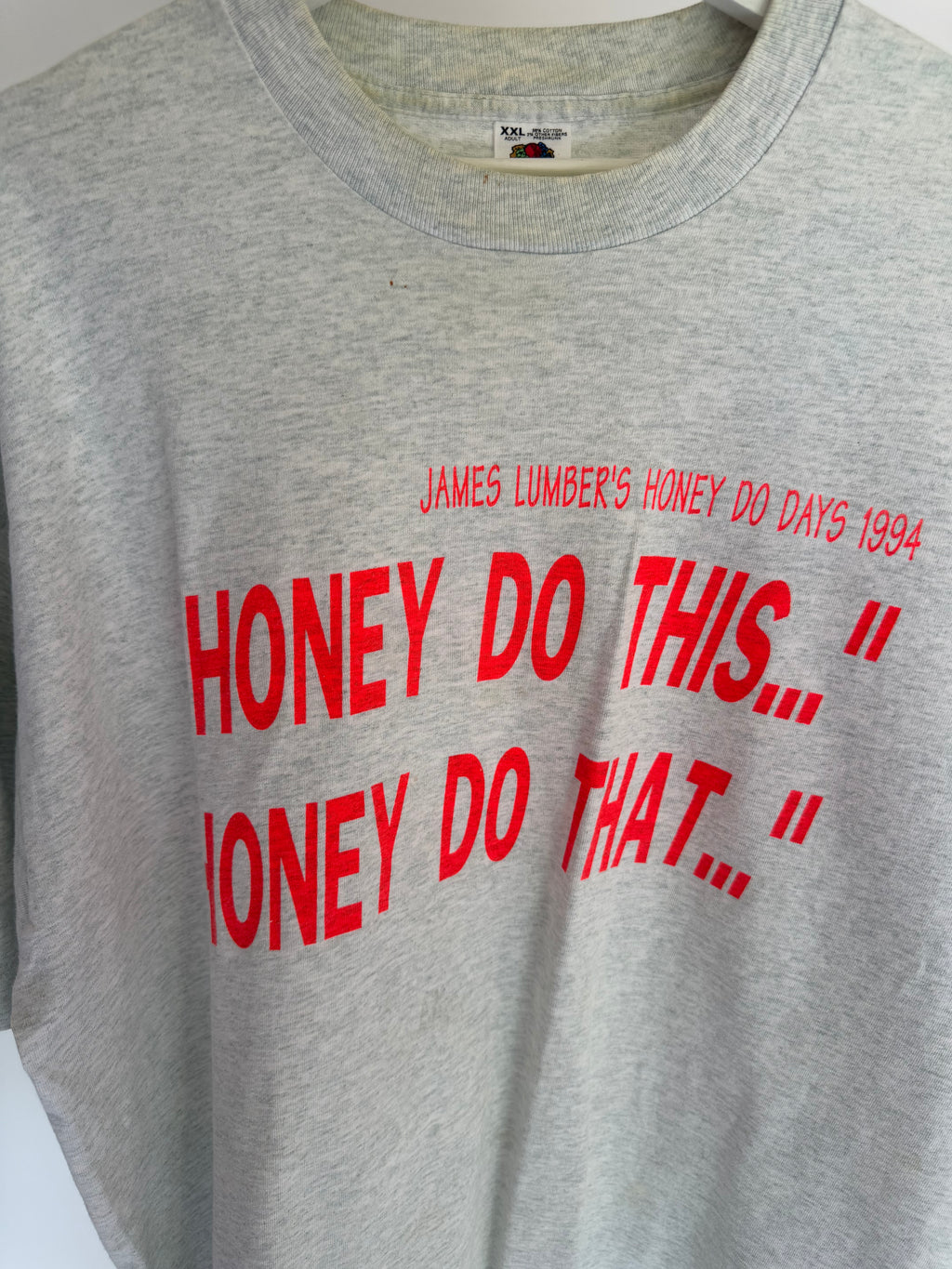 VINTAGE “HONEY DO THIS” GREY TEE