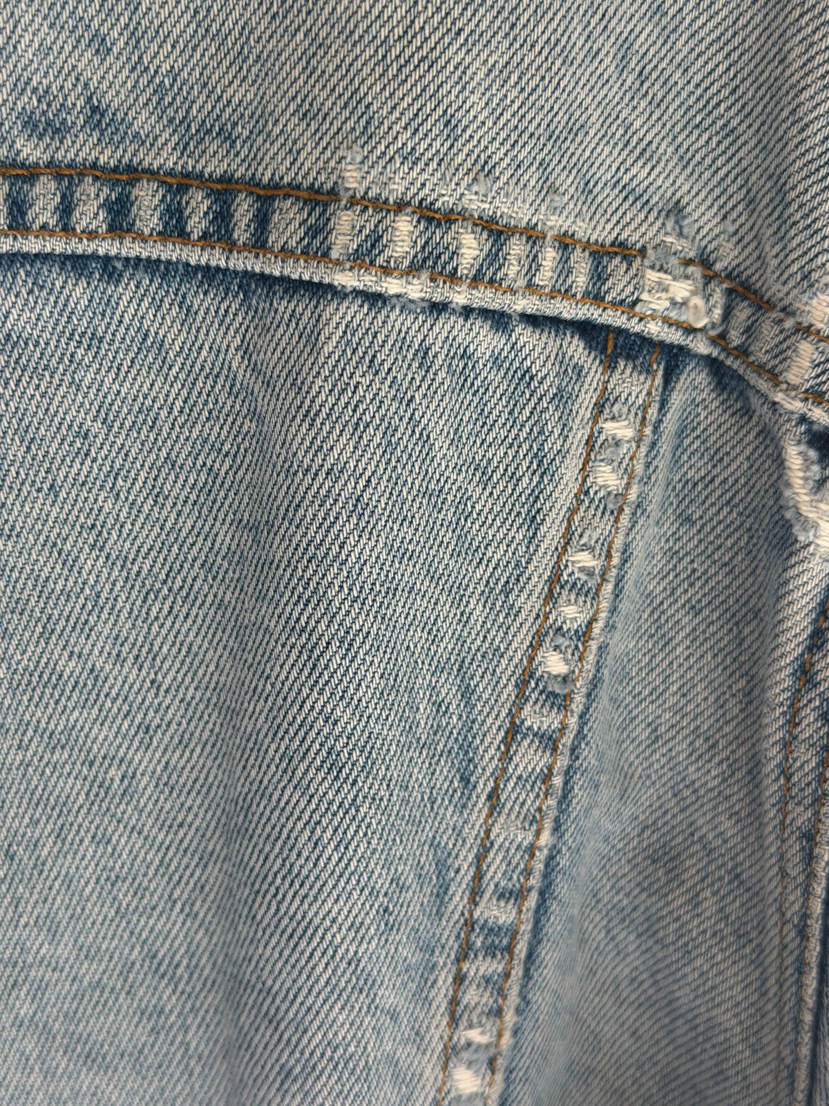 CUSTOMIZED DISTRESSED LEVI’S DENIM JACKET