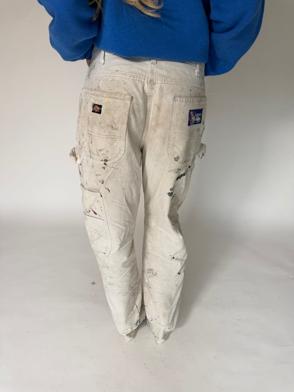 VINTAGE WHITE PAINT SPLATTER WORKWEAR JEANS