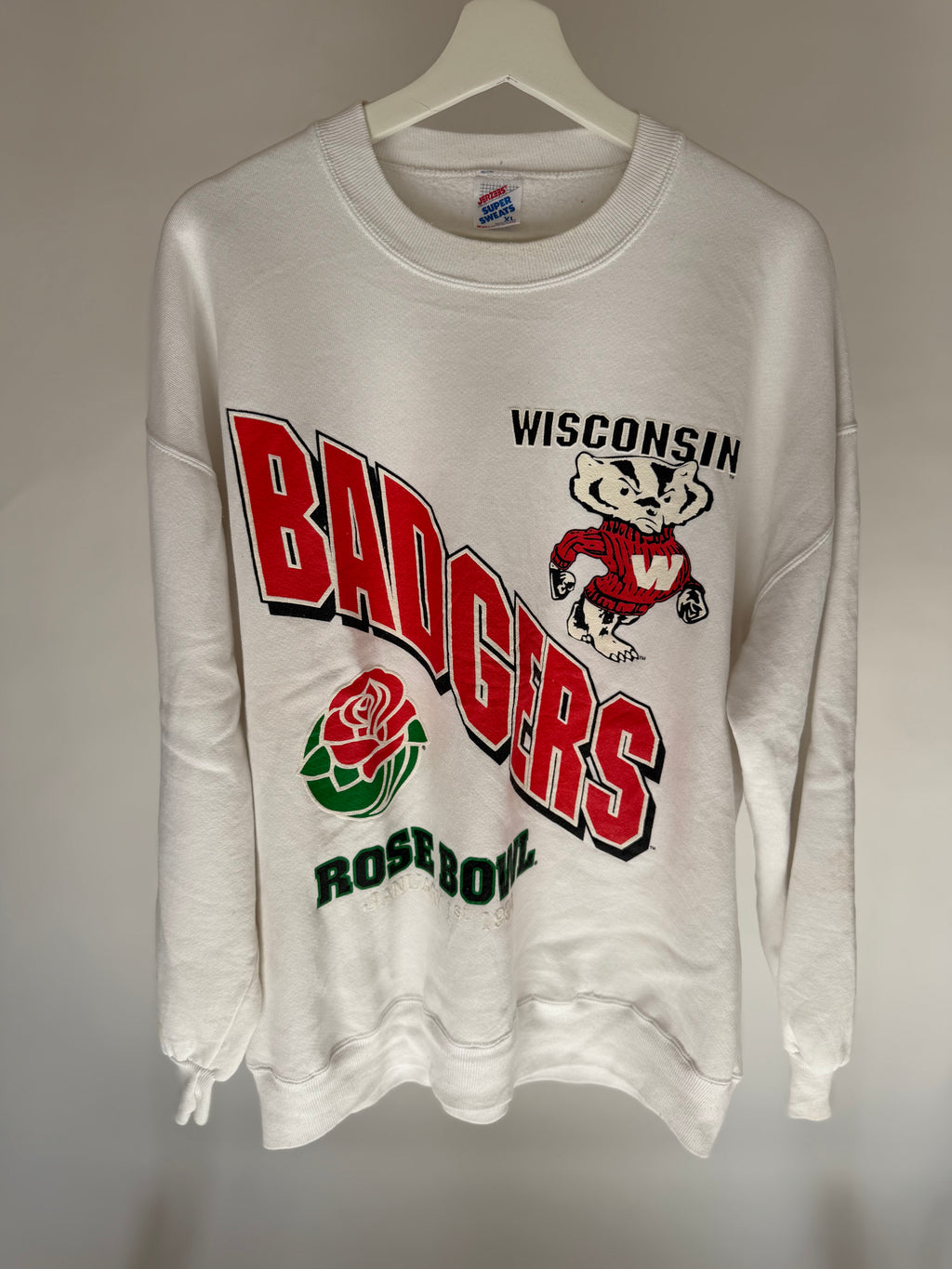 VINTAGE WISCONSIN BADGERS ROSE BOWL SWEATER