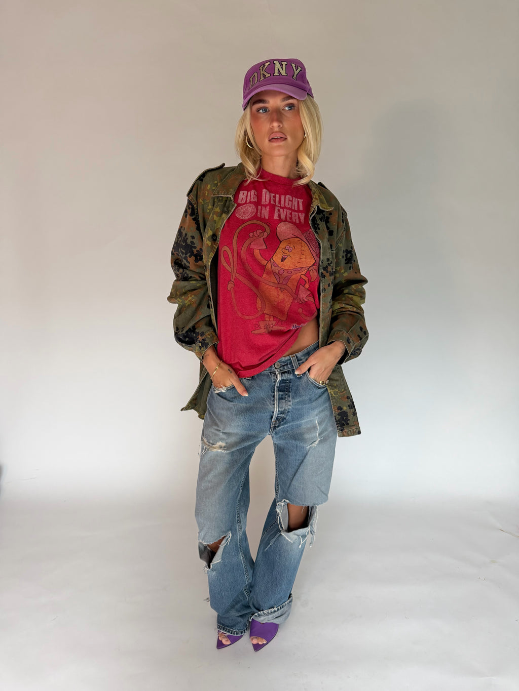 VINTAGE CAMO MILITARY JACKET