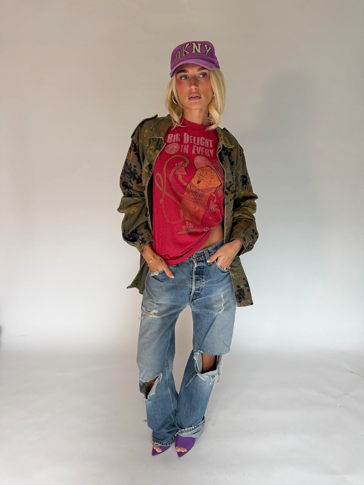 VINTAGE CAMO MILITARY JACKET