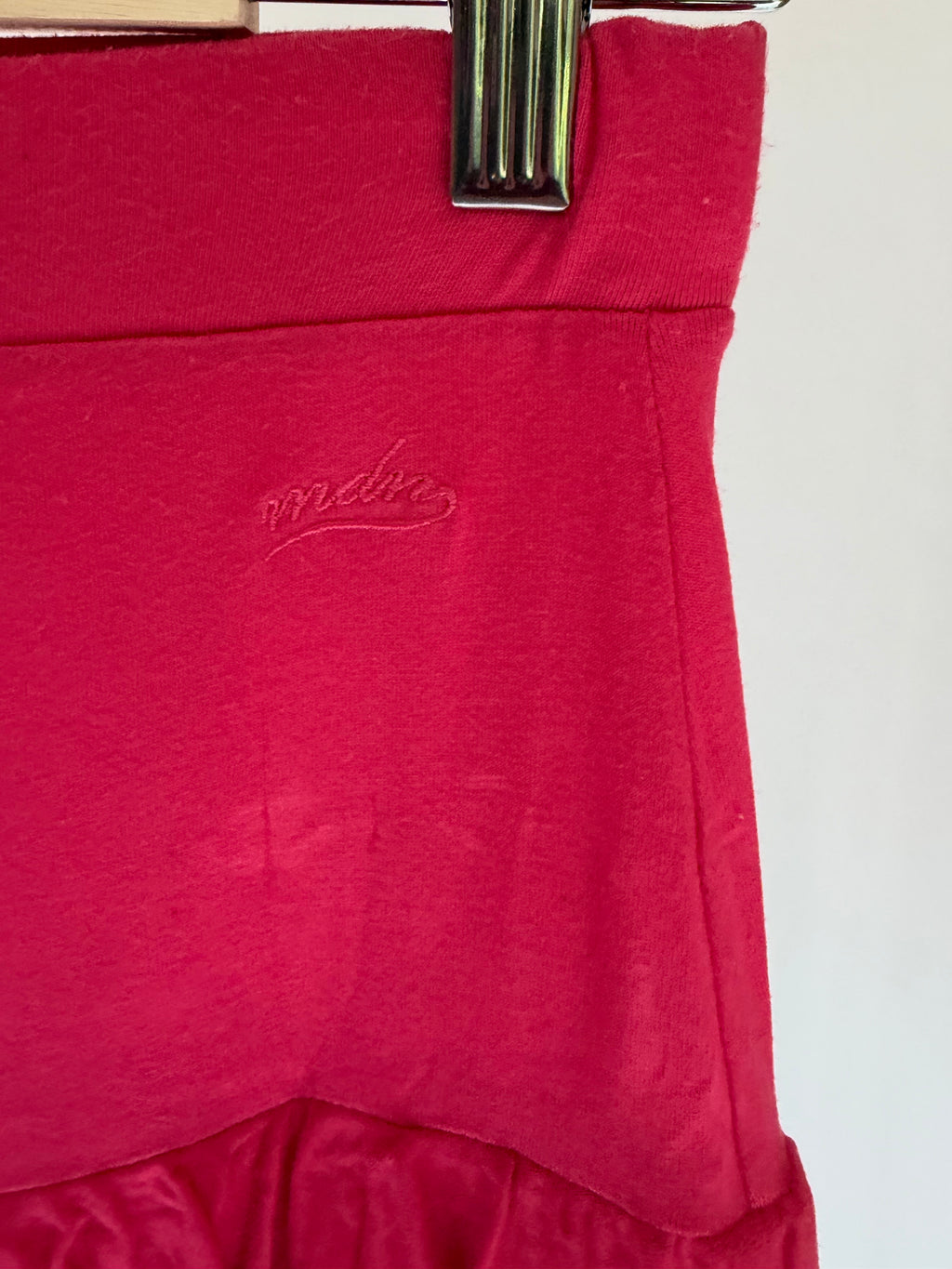 VINTAGE PINK RUFFLE MINI SKIRT