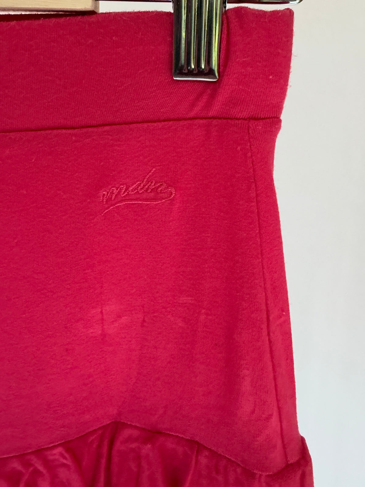 VINTAGE PINK RUFFLE MINI SKIRT
