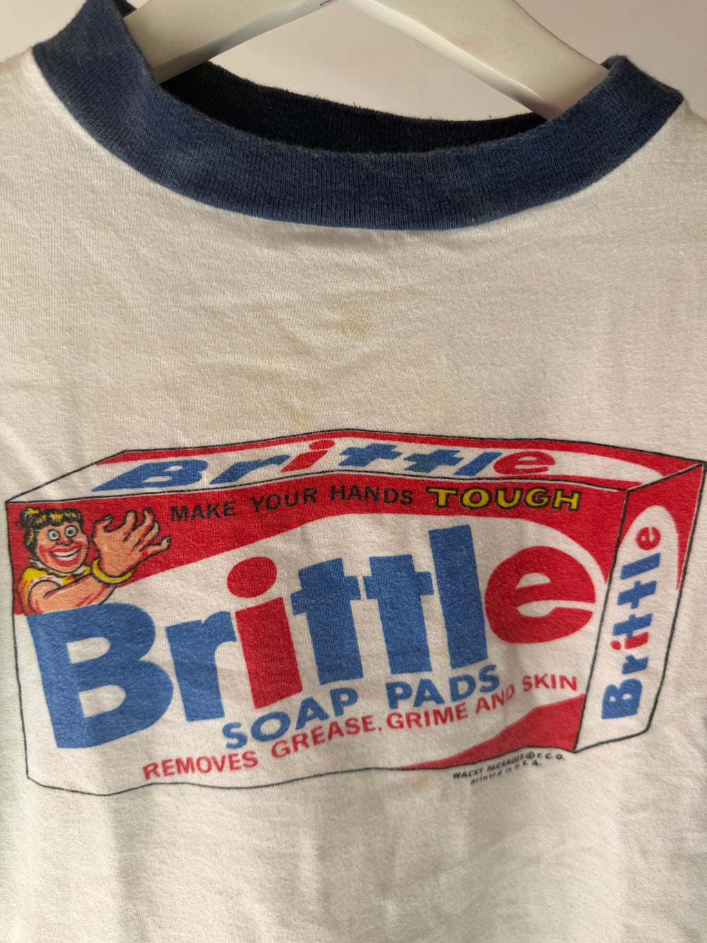 VINTAGE BRITTLE SOAP PADS RINGER TEE