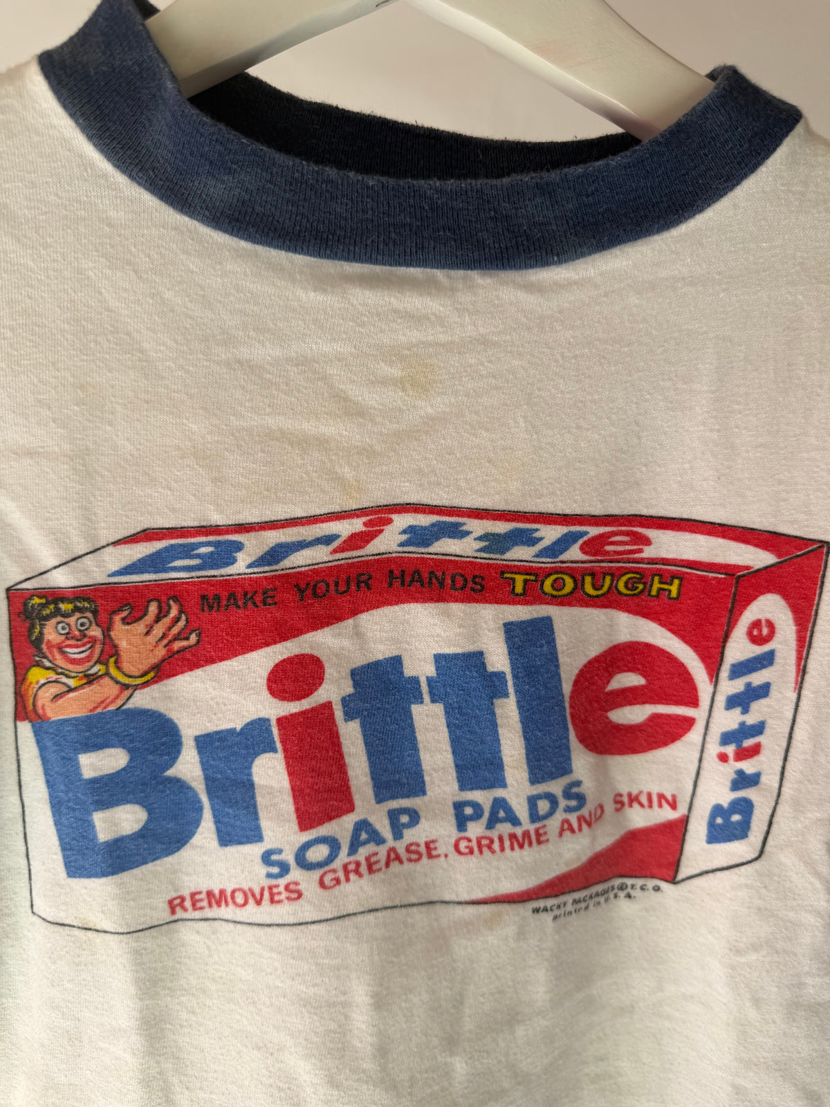 VINTAGE BRITTLE SOAP PADS RINGER TEE