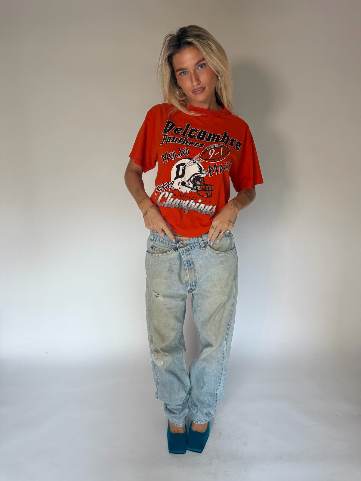VINTAGE DELCAMBRE PANTHERS TEE