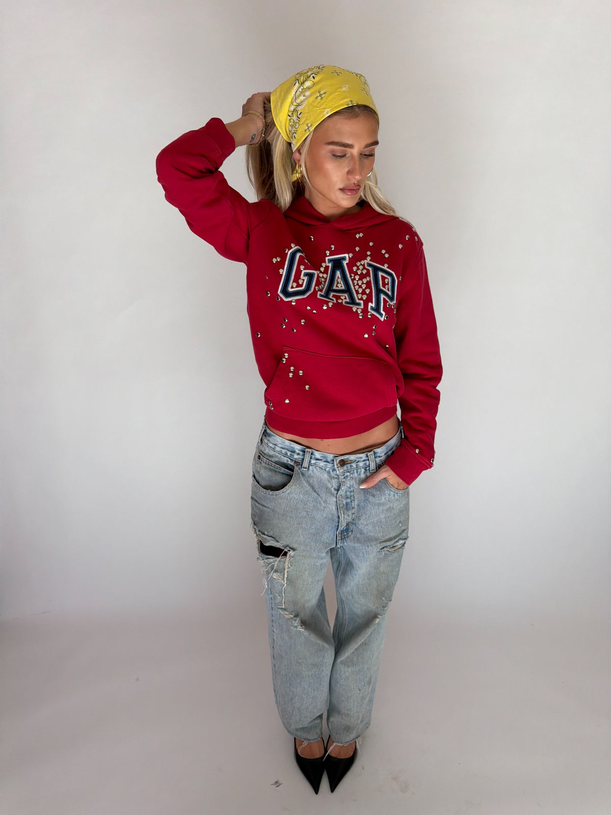 CUSTOMIZED STUDDED GAP HOODIE