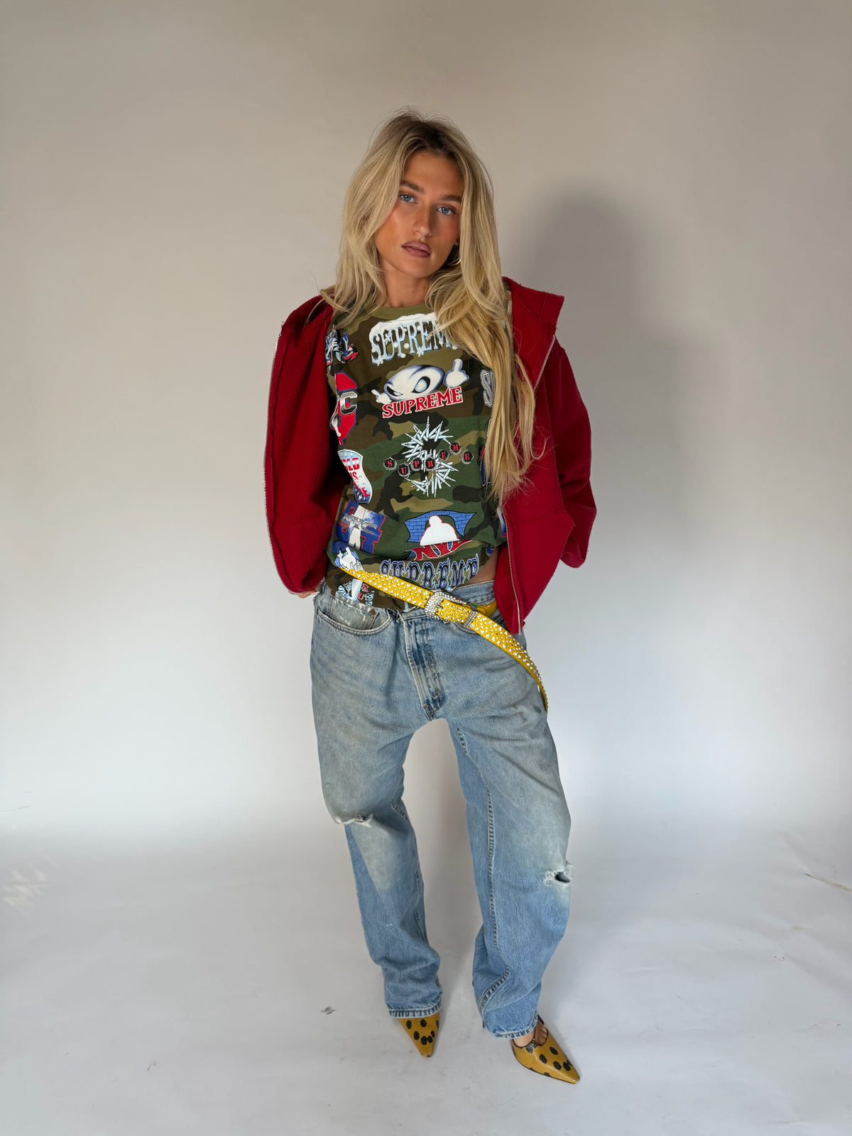 SUPREME CAMO GRAPHIC TEE