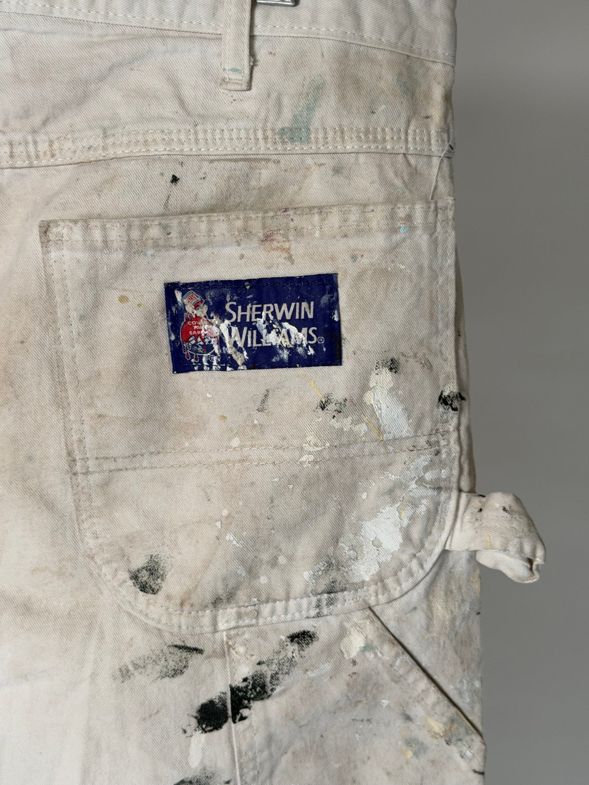 VINTAGE WHITE PAINT SPLATTER WORKWEAR JEANS
