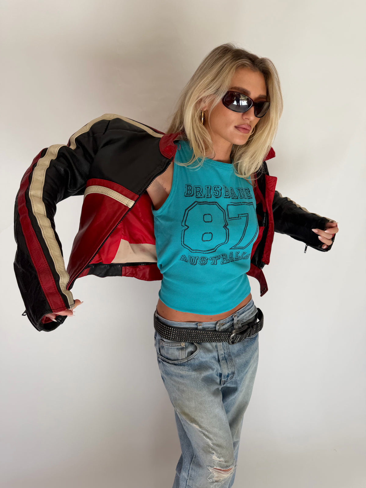 VINTAGE RACING LEATHER JACKET